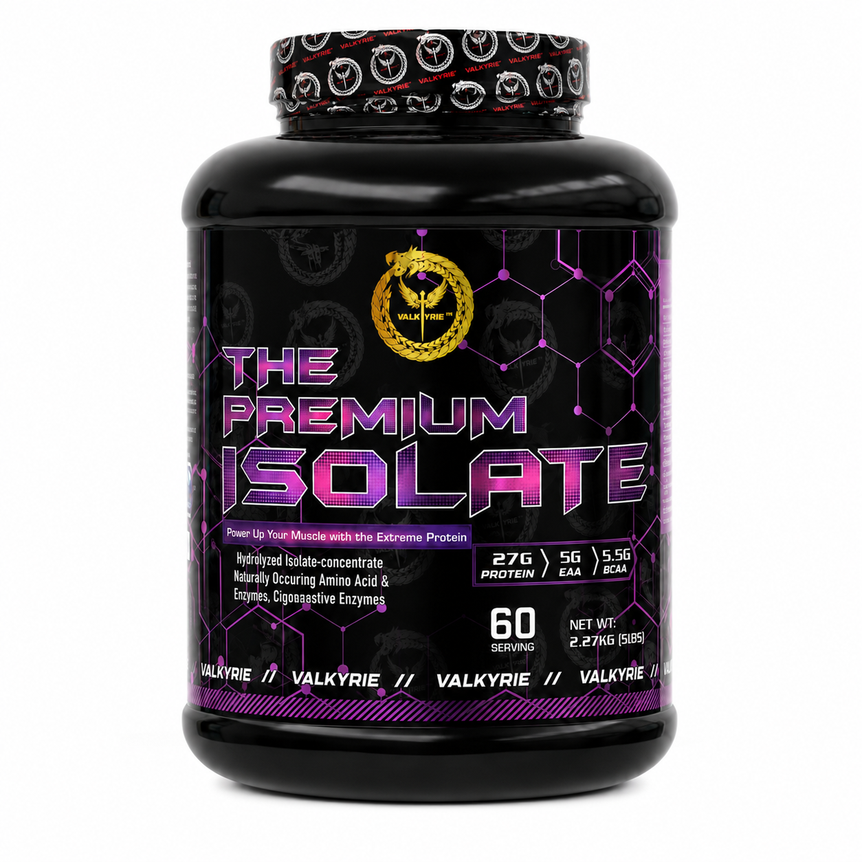 Valkyrie Isolate Protein 60 Serving – High Protein Formula for Lean Muscle Growth, Faster Recovery & Clean Daily Nutrition