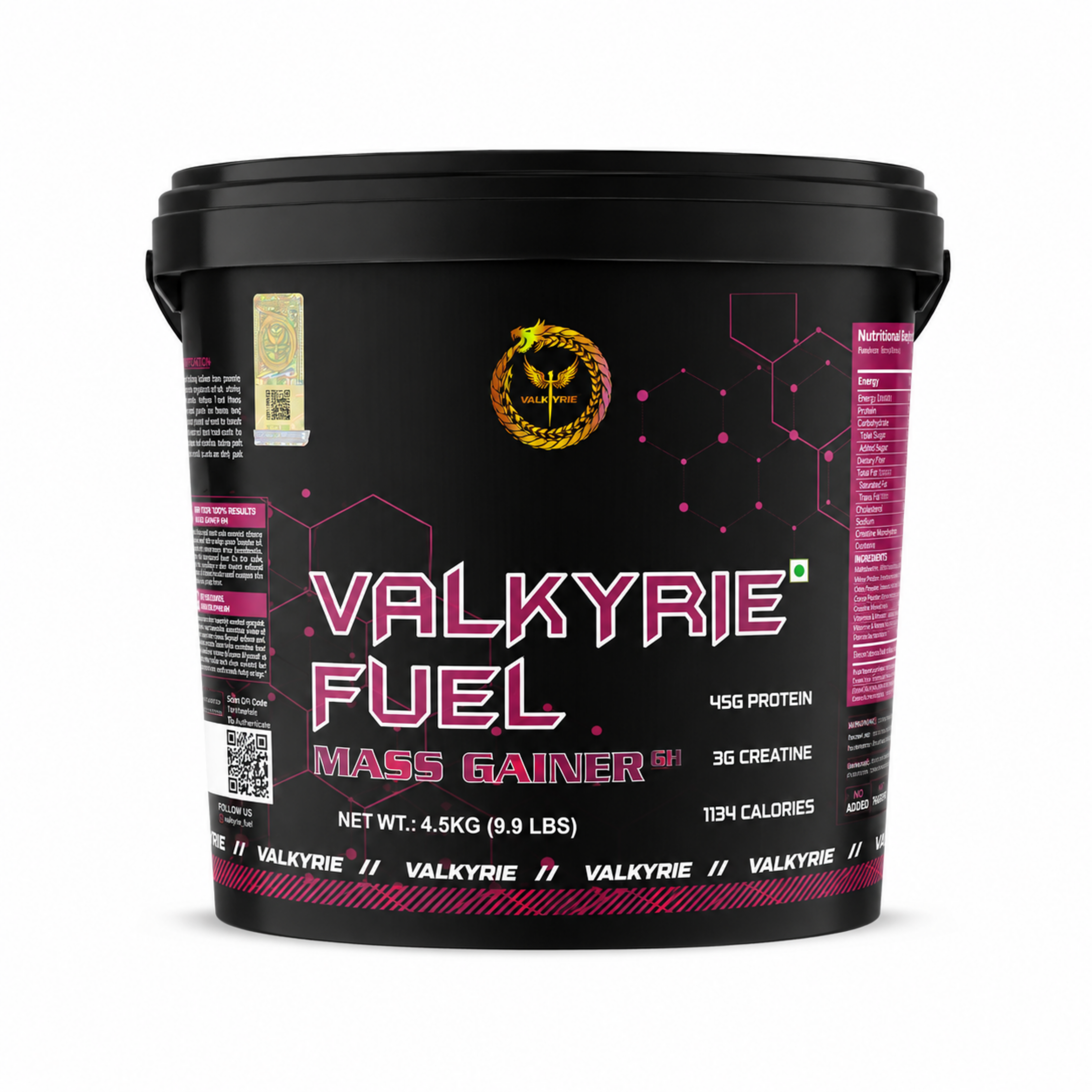 Valkyrie Fuel Mass Gainer 5Kg – Advanced Weight Gain & Muscle Growth Formula for Strength and Performance