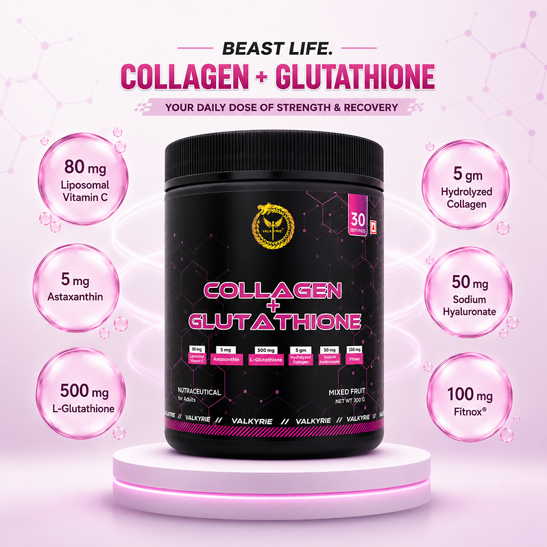 Valkyrie Collagen + Glutathione Mix Fruit | Collagen, Glutathione, Vitamin C & Hyaluronate Formula!